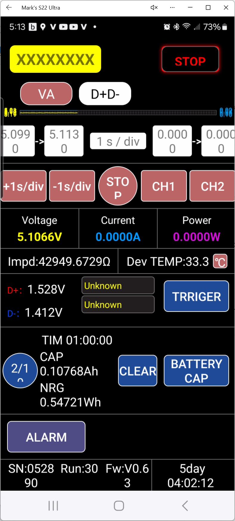 The FNIRSI FN58B App